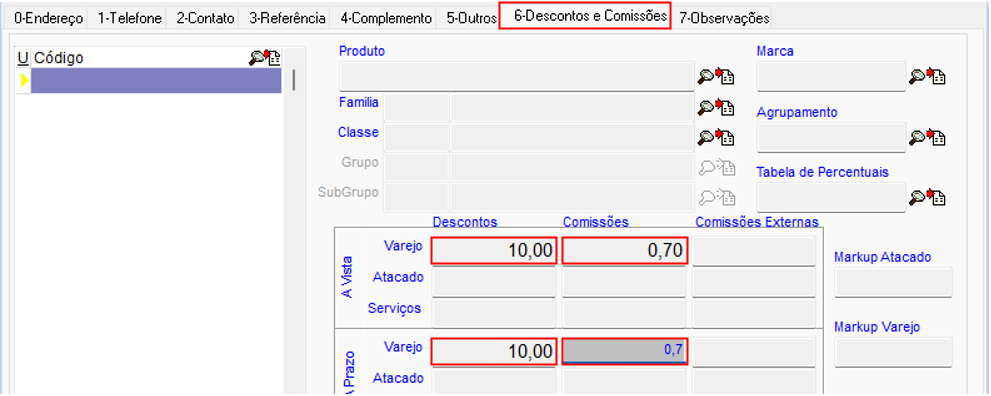 Cadastrar Vendedor ou Motorista