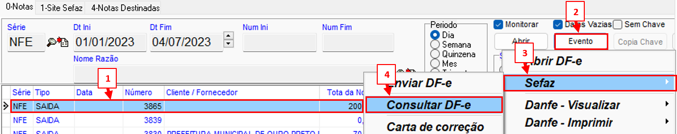 Rejeição: Duplicidade de NF-e, com diferença na Chave de Acesso